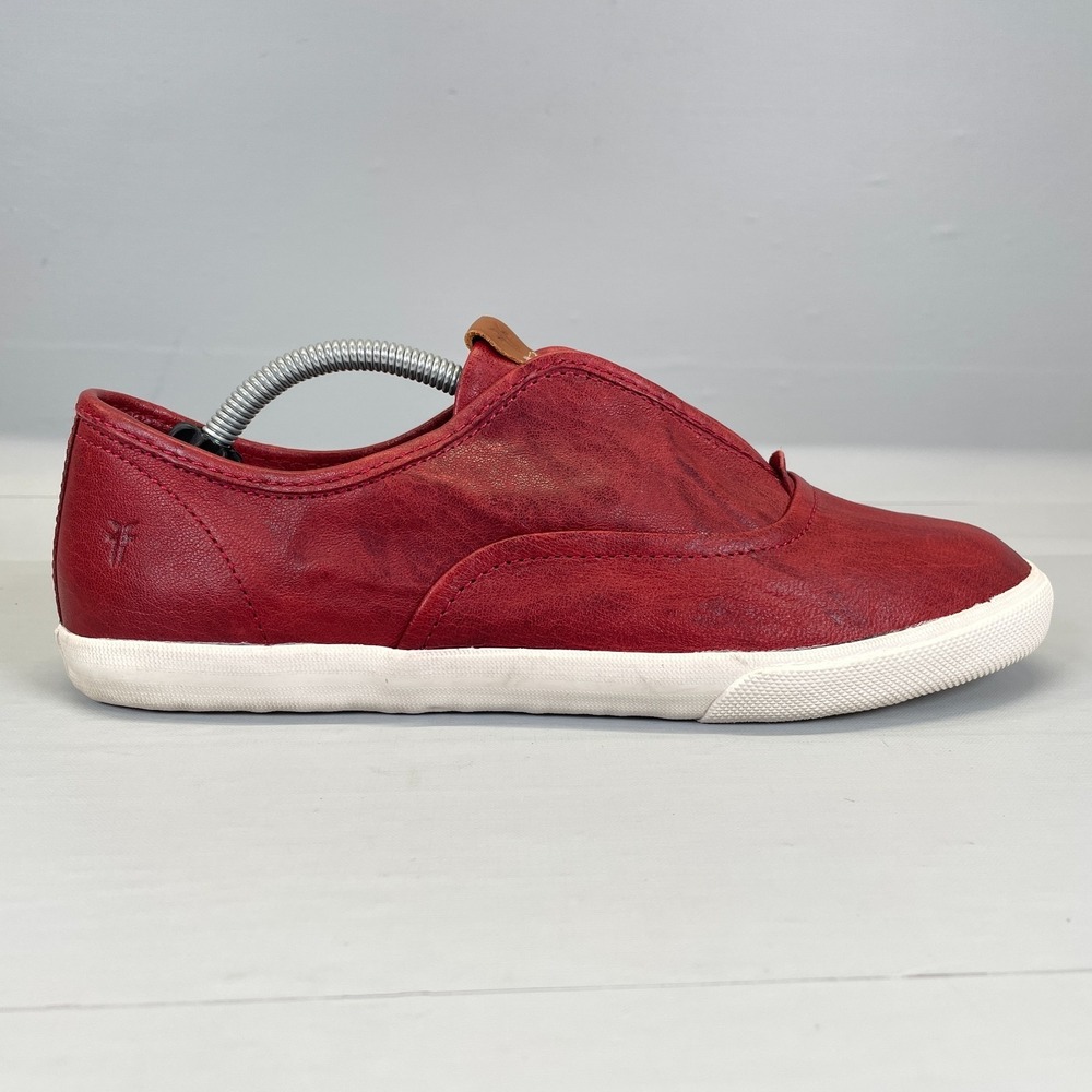 Frye Maya CVO Shoes Womens Size 8.5 M Red Leather Slip On Casual Comfort Flats